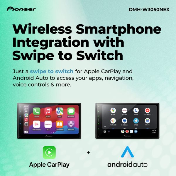 Pioneer Wireless Android Auto Apple CarPlay Bluetooth-4