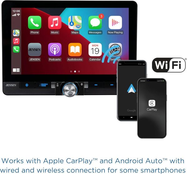 Jensen Car Stereo with Apple CarPlay Android Auto Bluetooth-3