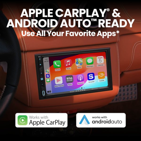 BOSS Elite Double DIN Car Stereo Wireless Apple CarPlay-1