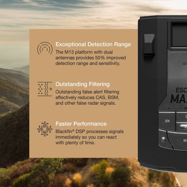 Escort MAX 360c MKII Radar Laser Detector CarPlay Android-2
