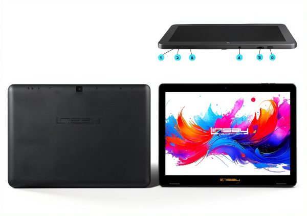 LINSAY 10.1 Inch Android 15 Tablet 256GB SSD Octa Core-5