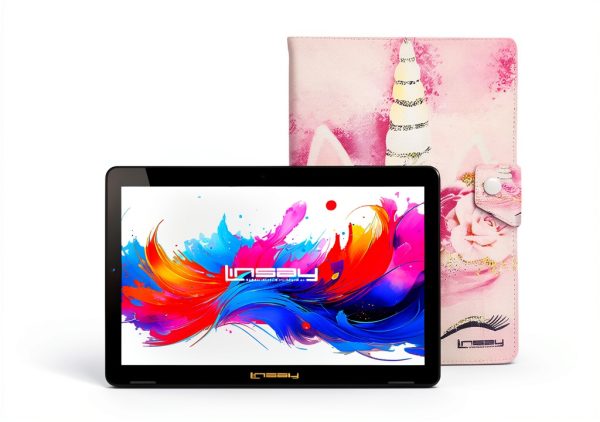 LINSAY 10.1 Inch Android 15 Tablet 256GB SSD Octa Core-0