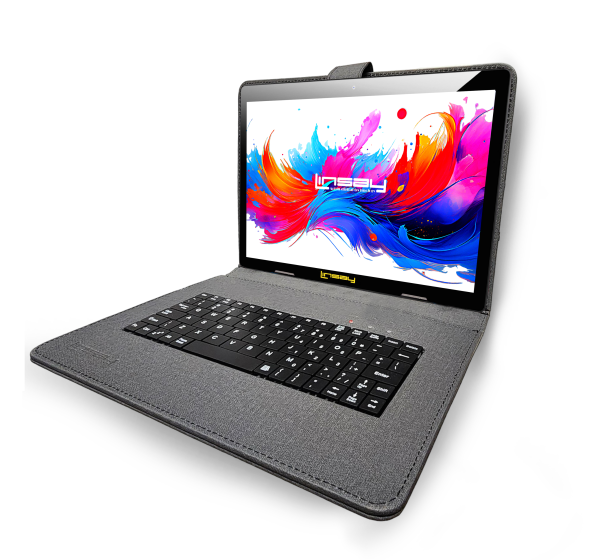 LINSAY 10.1 Inch Android 15 Tablet 256GB SSD Black-2