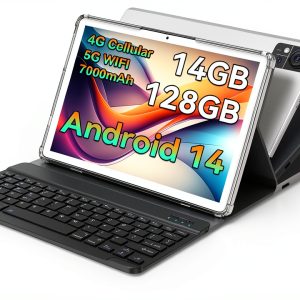 Qukenk Android 14 Tablet 10 Inch 14GB RAM 128GB Storage-0