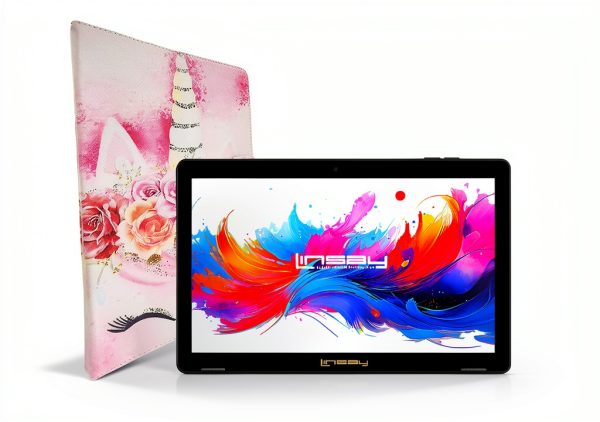 LINSAY 10.1 Inch Android 15 Tablet 256GB SSD Octa Core-1