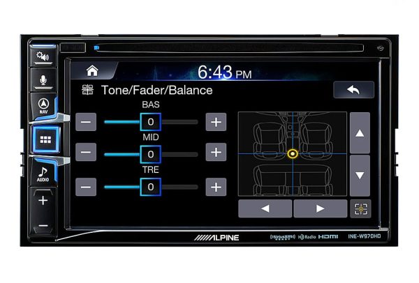 Alpine Android Auto CarPlay In Dash CD DVD Receiver Black-2