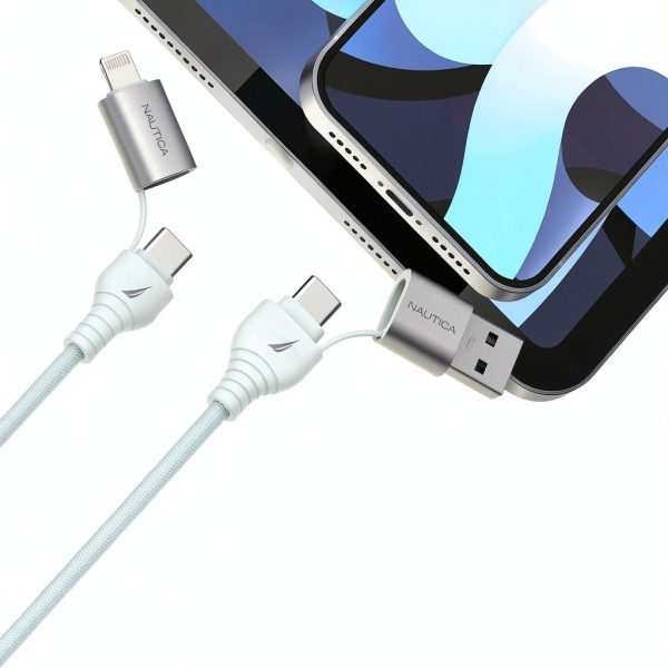Nautica CB405 4-in-1 Charging Cable 100W MFi Certified-2