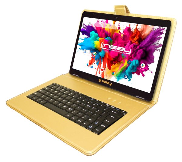 LINSAY 10.1 Inch Android 15 Tablet 128GB Storage Octa Core-2