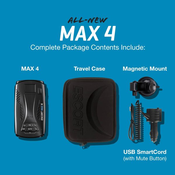 Escort MAX 4 Radar Laser Detector CarPlay Android Auto-5