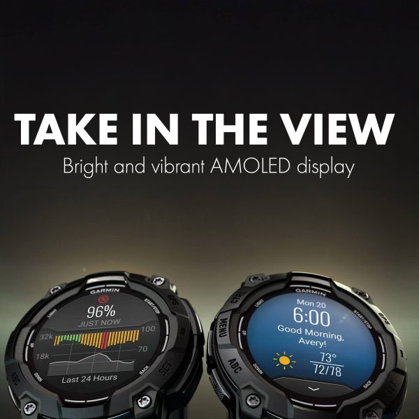 Garmin Instinct 3 45mm AMOLED Black Bolt Blue Smartwatch-5