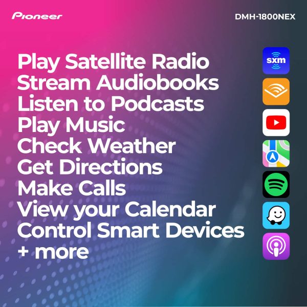 Pioneer CarPlay Android Auto Bluetooth Digital Media-5