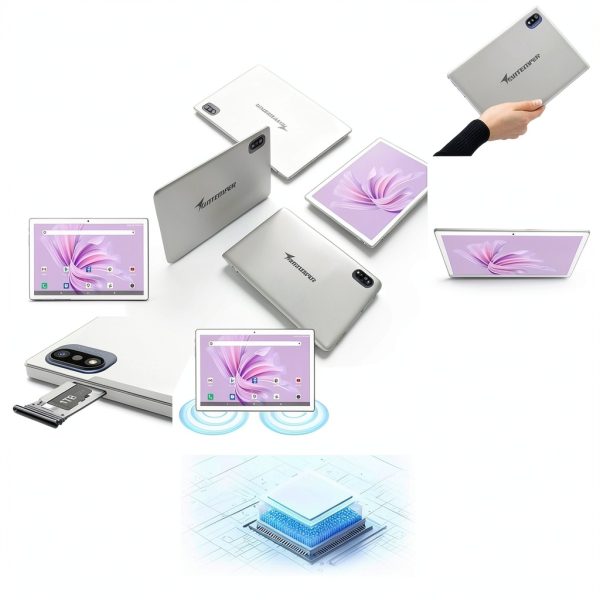 ANTEMPER Android Tablet 10.1 Inch 16GB RAM 128GB ROM Silver-1