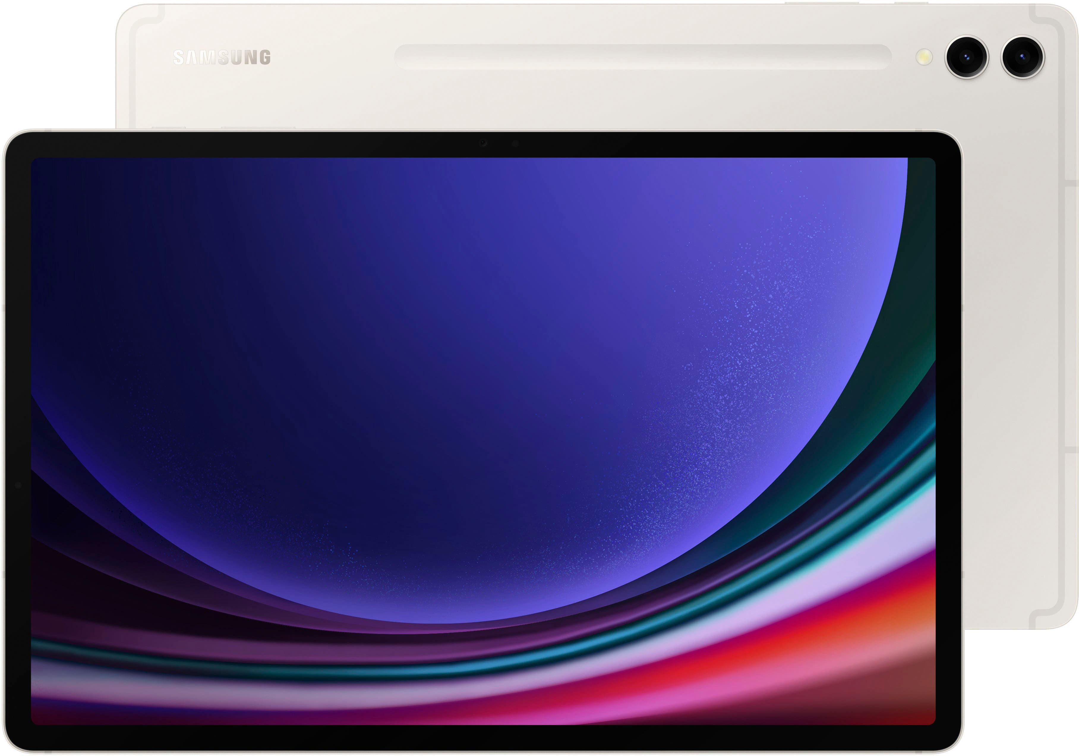 Installing Samsung Galaxy Tab S9+ 12.4 256GB Wi‑Fi Tablet S Pen on a wooden desk