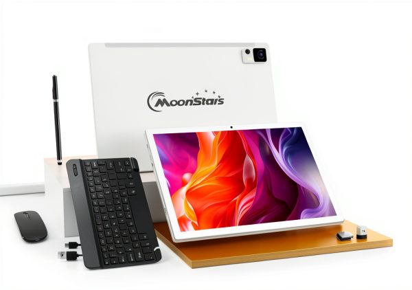 Qukenk 10.1 Inch Android 14 Tablet Octa Core Silver-8
