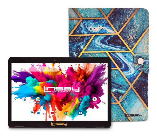 LINSAY 10.1 Inch Android 15 Tablet Octa Core 128GB Storage-0