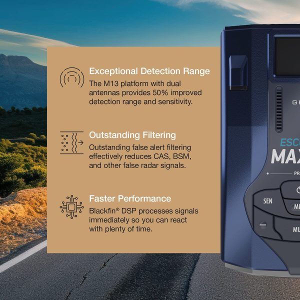 Escort MAX 360 MKII Radar Laser Detector CarPlay Android-2