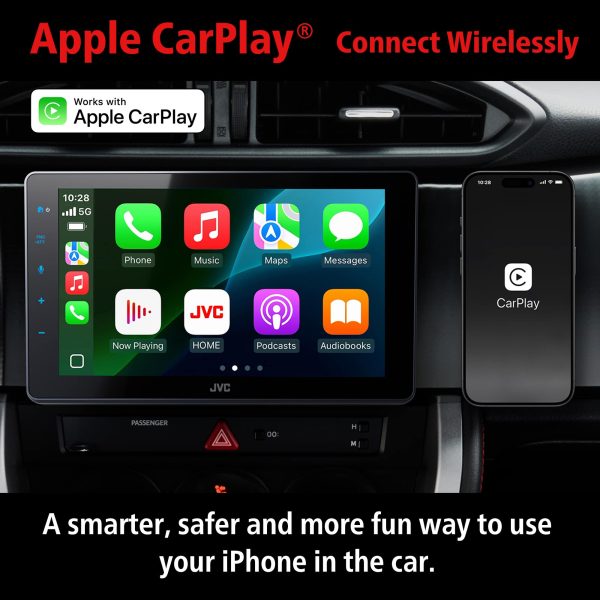 JVC 9 Wireless Android Auto Apple CarPlay Bluetooth HD-3