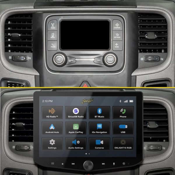 Stinger 10.1 Android Auto CarPlay Bluetooth Media Receiver-2