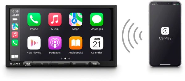 Sony 7 Inch Wireless CarPlay Android Auto Digital Media-6