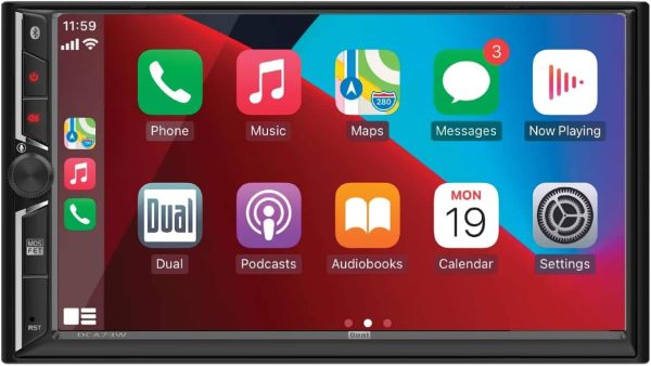 Shop Dual DCA73W Car Stereo Apple CarPlay Android Auto-0