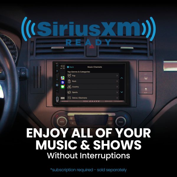 BOSS Elite Double DIN Car Stereo Wireless Apple CarPlay-2