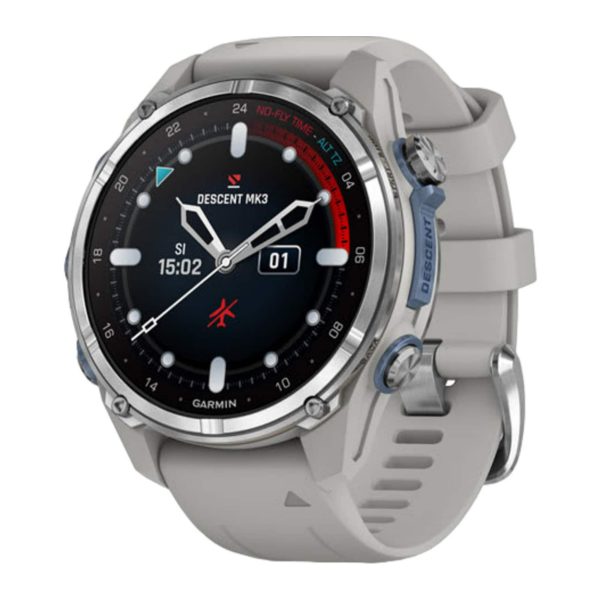Garmin Descent Mk3 Dive Computer Steel Gray Band Silver-3