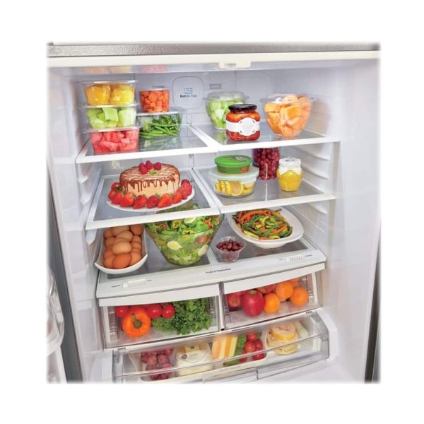 LG French Door Refrigerator Smart Cooling Stainless Steel-12