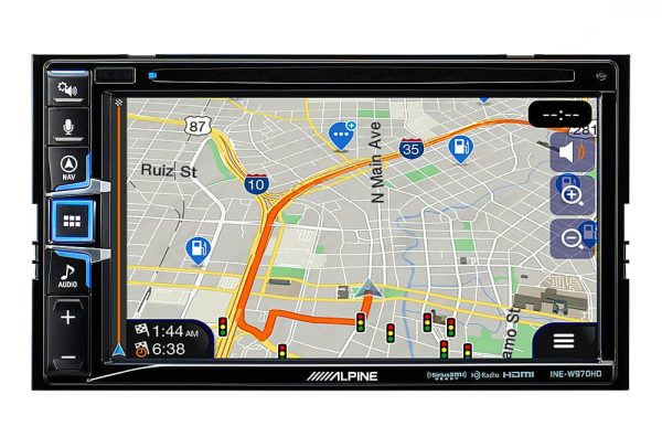 Alpine Android Auto CarPlay In Dash CD DVD Receiver Black-6