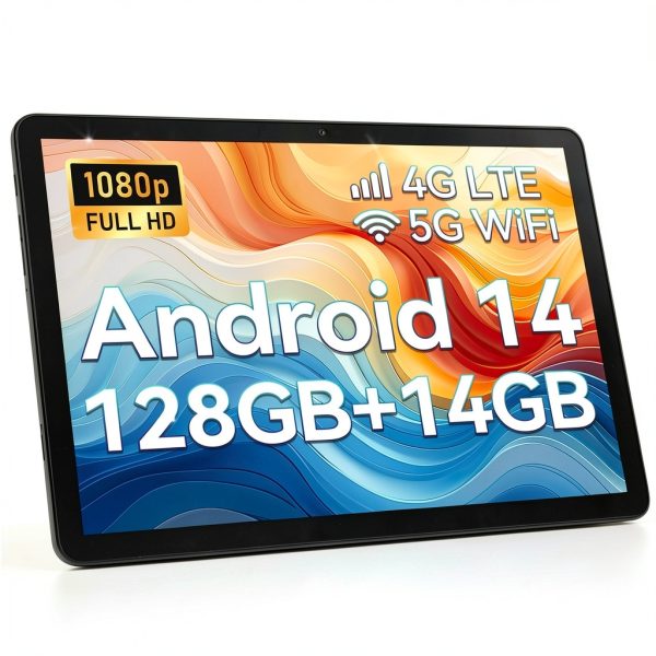 Qukenk 10 Inch Android Tablet 14GB RAM 128GB Storage-0