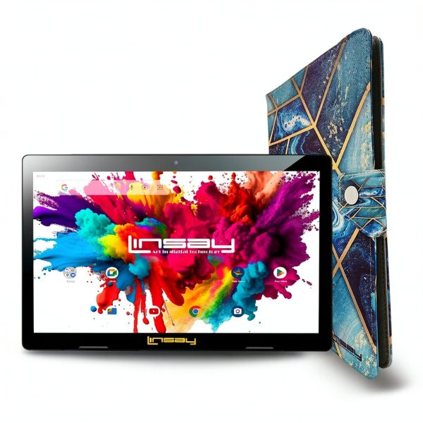 LINSAY 10.1 Inch Android 15 Tablet Octa Core 128GB Storage-1