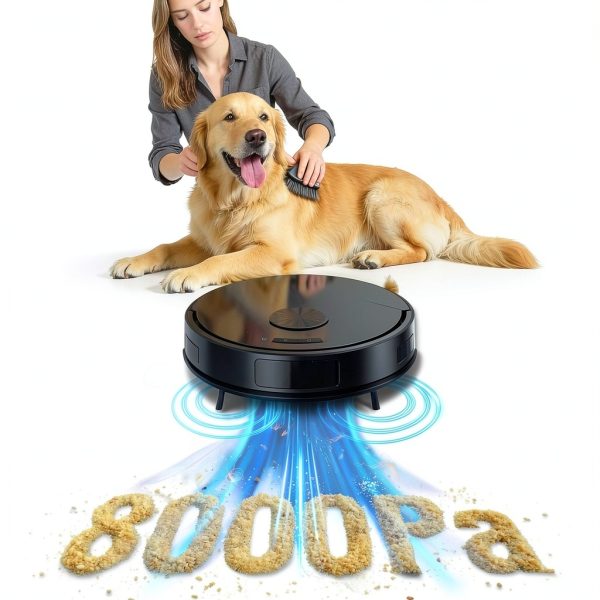 Teendow Robot Vacuum Mop 8000Pa Suction App Control-1