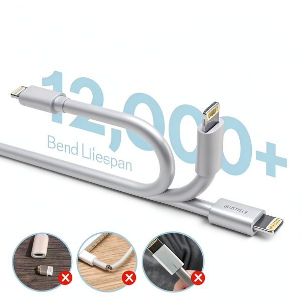 Overtimes Apple MFI USB C to Lightning Cable Durable Fast-3