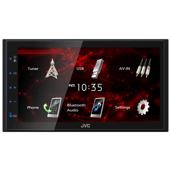 JVC 6.8 Inch Bluetooth Car Stereo with Rear Camera Input-0