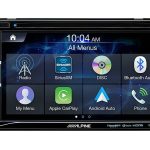 Alpine Android Auto CarPlay In Dash CD DVD Receiver Black-0