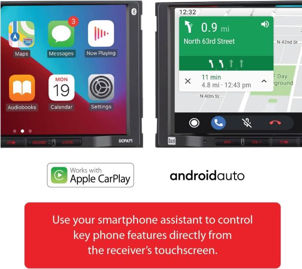 Dual Car Stereo Double DIN Touchscreen CarPlay Android Auto-3