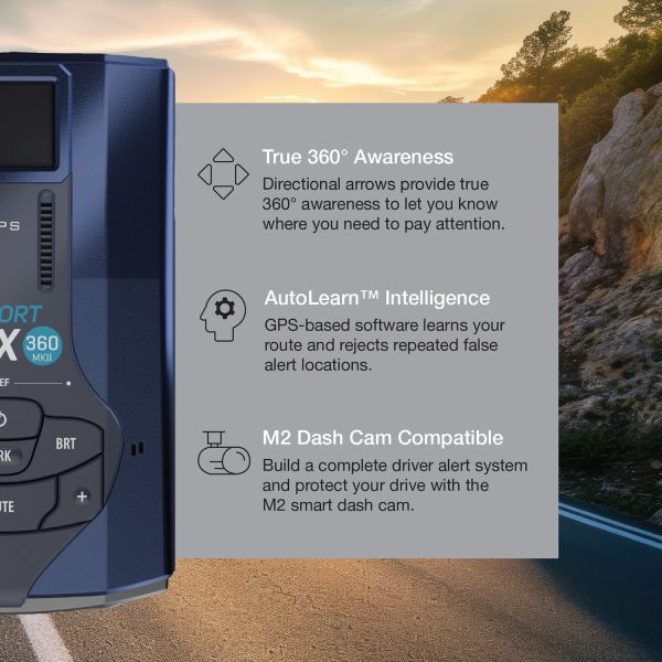 Escort MAX 360 MKII Radar Laser Detector CarPlay Android-3