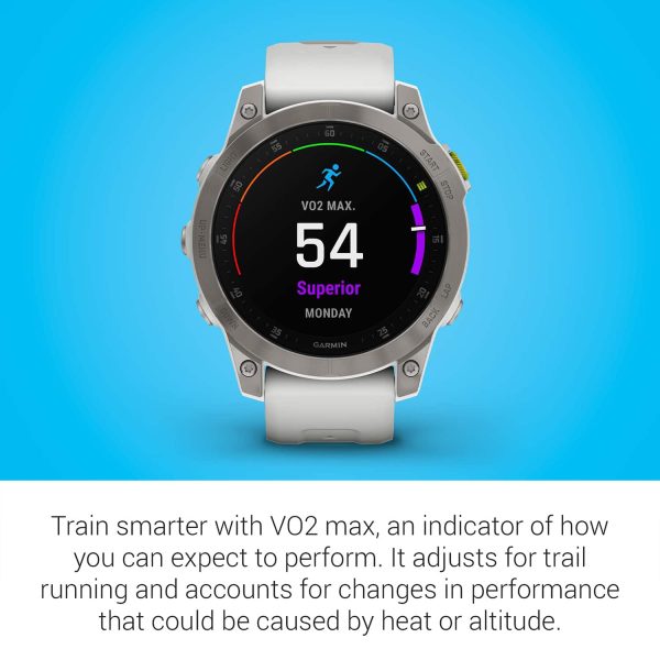 Garmin epix Gen 2 Sapphire GPS Smartwatch White Titanium-5