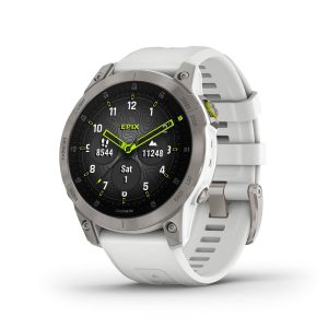 Garmin epix Gen 2 Sapphire GPS Smartwatch White Titanium-0