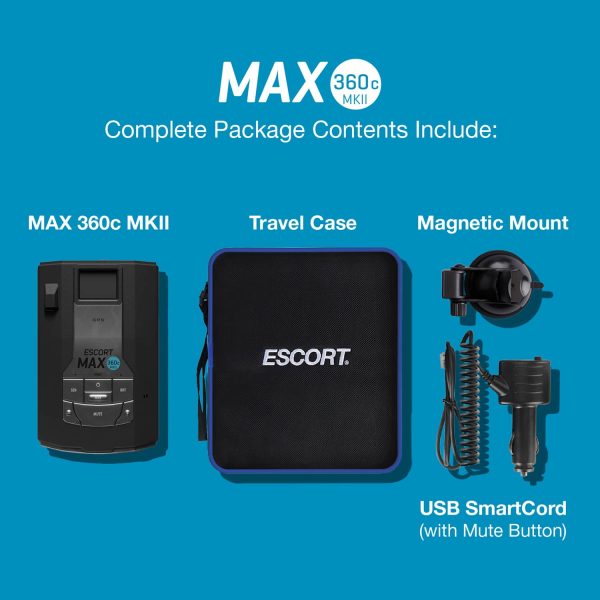 Escort MAX 360c MKII Radar Laser Detector CarPlay Android-7