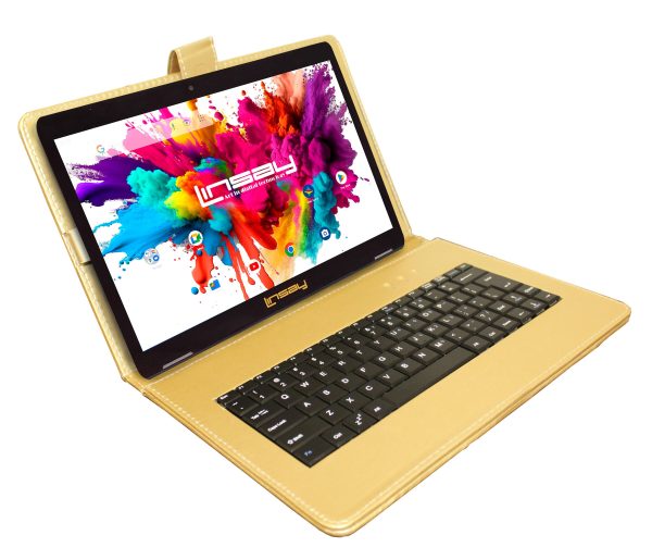 LINSAY 10.1 Inch Android 15 Tablet 128GB Storage Octa Core-1