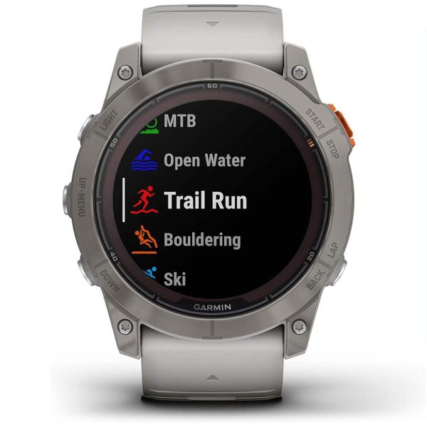 Garmin Fenix 7X Pro Solar Sapphire Titanium Gray Orange-3