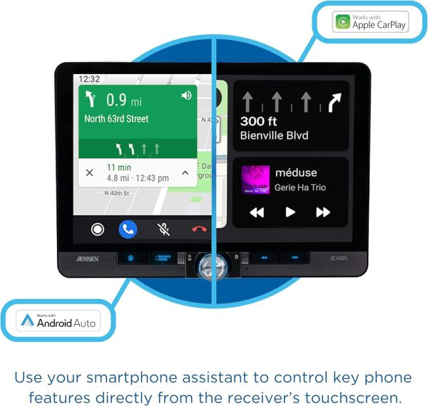 Jensen 10.1 Wireless CarPlay Android Auto Digital Media-3