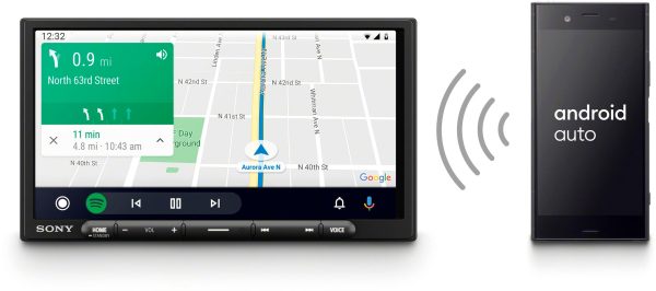 Sony 7 Inch Wireless CarPlay Android Auto Digital Media-7
