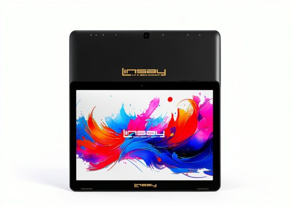 LINSAY 10.1 Inch Android 15 Tablet 256GB SSD Black-6