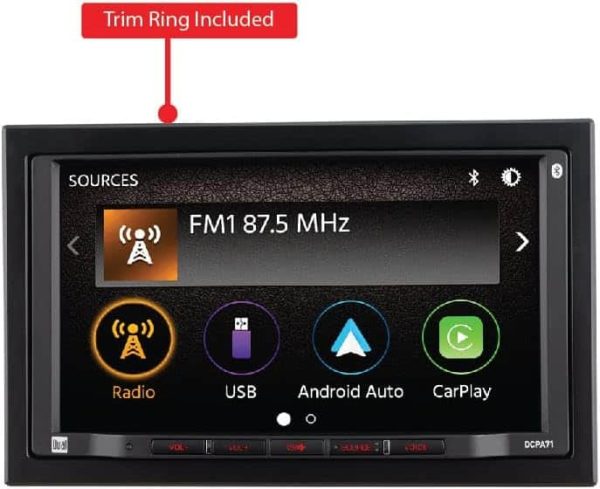 Dual Car Stereo Double DIN Touchscreen CarPlay Android Auto-4