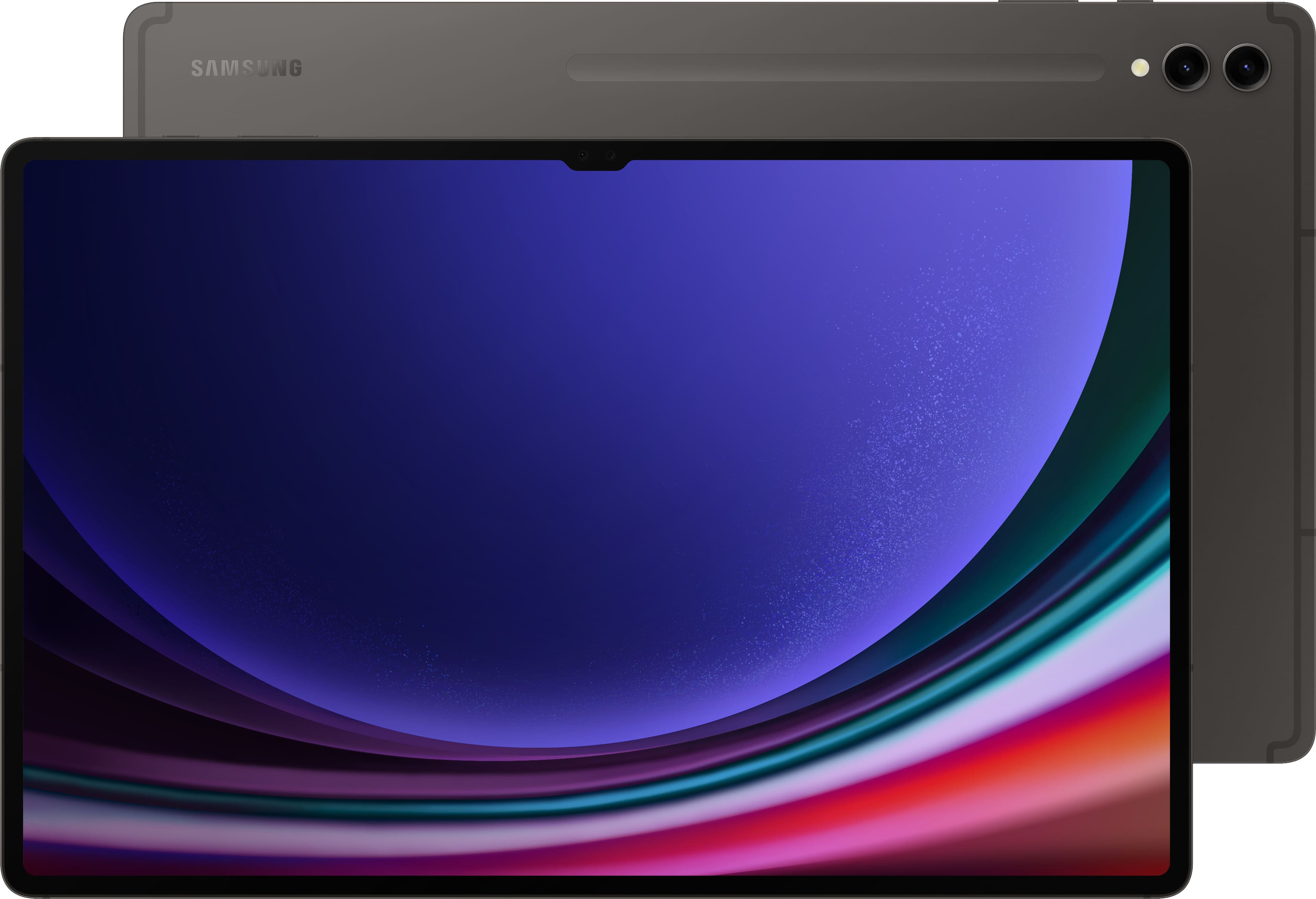 Samsung Galaxy Tab S9 Ultra displaying a creative app on its large screen