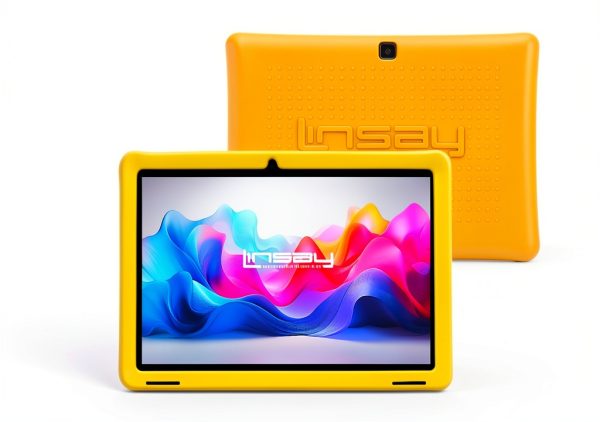 LINSAY Android Tablet Octa Core 128GB Kids Defender Case-1
